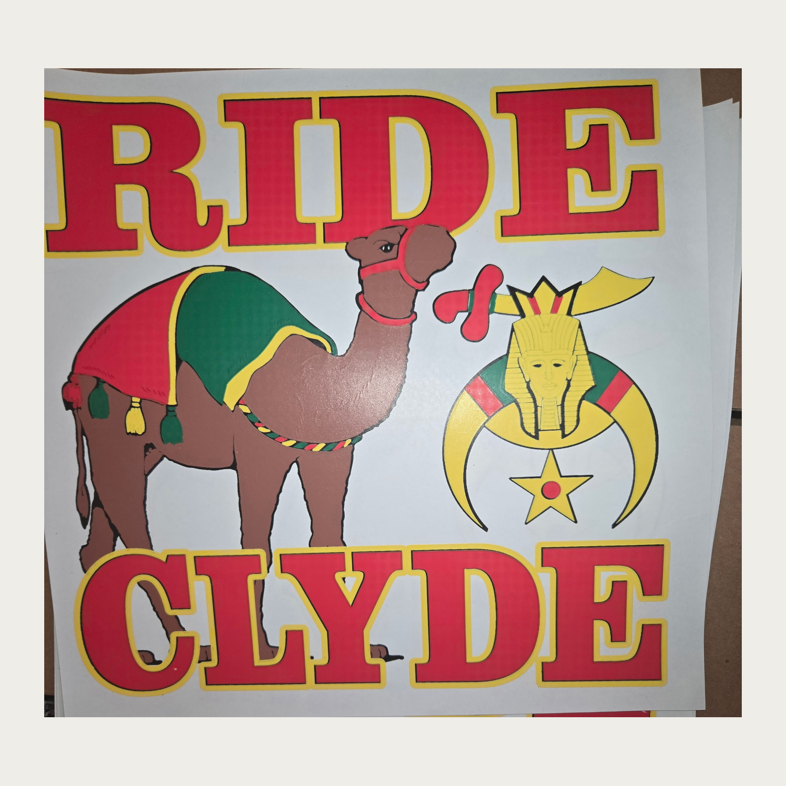 Custom lettering sample